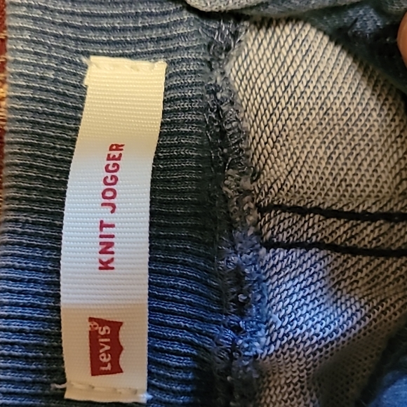 3 Months Old LEVI'S Light Blue Knit Joggers - Picture 2 of 4